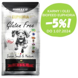 BIOFEED Euphoria G-F SMALL&MID wołowina 12kg
