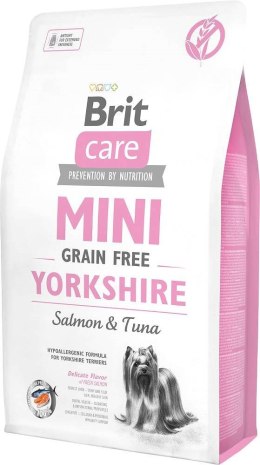 Brit Care Adult Mini Grain Free Yorkshire - sucha karma z łososiem i tuńczykiem dla psa - 2 kg