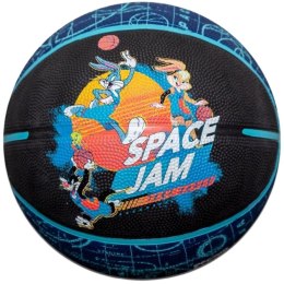 Piłka do koszykówki Spalding Space Jam Tune Court niebiesko-czarna '7 84560Z