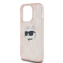 Karl Lagerfeld KLHCP13XHKLPCHP iPhone 13 Pro Max 6.7" różowy/pink hardcase IML Choupette Head & Monogram