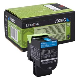 Lexmark oryginalny toner 70C2HC0, cyan, 3000s, high capacity, return