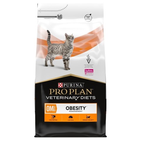 PURINA PRO PLAN VETERINARY DIETS OM Obesity Management Formula Cat - sucha karma dla kota - 5kg (WYPRZEDAŻ)