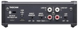 Tascam US-1x2HR - Interfejs audio USB wysokiej rozdzielczości (2 wejścia / 1 mic, 2 wyjścia)