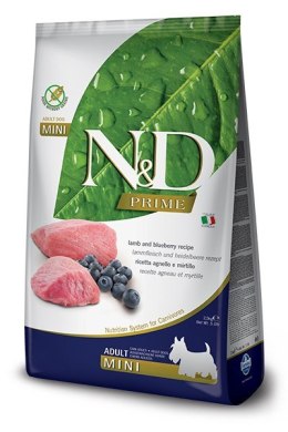 FARMINA N&D PRIME DOG Lamb and Blueberry Adult Mini - sucha karma dla psa - 800 g