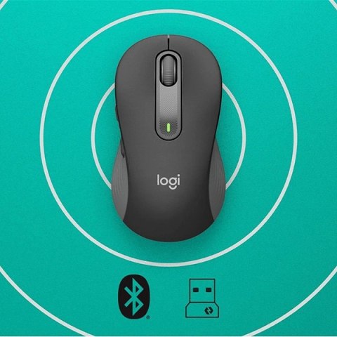 Mysz bezprzewodowa, Logitech M650, szara, optyczna, 2000DPI