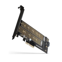 Adapter wewnętrzny Axagon PCIe x4 do M.2 PCI-Express + M.2 SATA + SATA