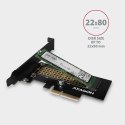 Adapter wewnętrzny Axagon PCIe x4 -> 1x SSD M.2 NVMe M-key slot do 80mm