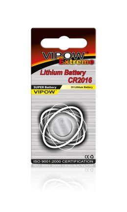 Bateria VIPOW EXTREME CR2016 1szt/blist.
