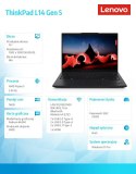 Laptop ThinkPad L14 AMD G5 21L5001MPB W11Pro 7535U/16GB/512GB/AMD Radeon/14.0 WUXGA/Black/1YR Premier Support + 3YRS OS + CO2 Of