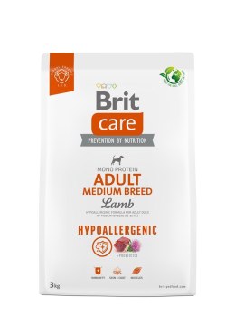 BRIT Care Hypoallergenic Adult Medium Breed Lamb - sucha karma dla psa - 3 kg