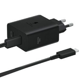 Ład. siec. Samsung EP-T5020XBEGEU PD 50W + kabel USB-C/USB-C 5A 1.8m Super Fast Charge czarny/black