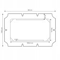 Daszek do huśtawki 166 x 112 cm wodoodporne poszycie szary ModernHome