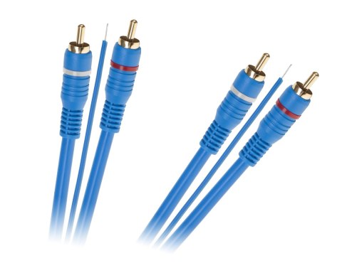 Kabel 2 x RCA - 2 x RCA + żyła 5m