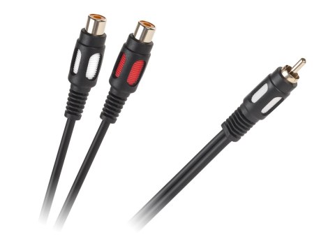 Kabel 1RCA-2 gniazda RCA 25cm