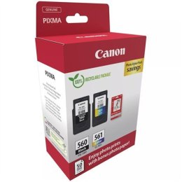 Canon Wkład atramentowy + papier fotograficzny Value Pack | PG-560/CL-561 | Wkład atramentowy/zestaw papieru | Kolor, czarny