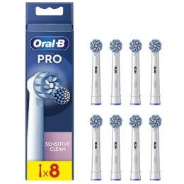 Oral-B | Replaceable toothbrush heads | EB60X-8 Sensitive Clean Pro | Heads | For adults | Number of brush heads included 8 | Wh