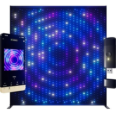 Twinkly | Lightwall Smart LED Backdrop Wall 2,6 x 2,7 m | RGB, 16,8 mln kolorów