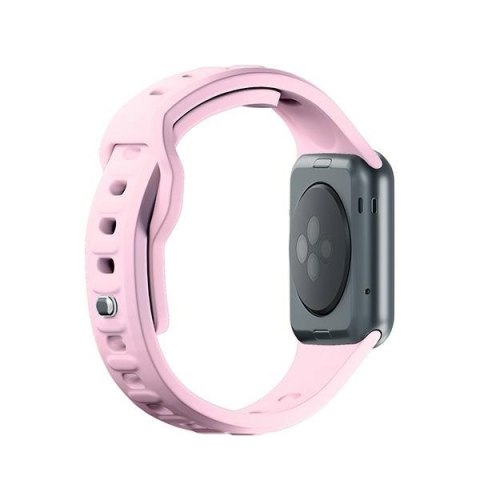 3MK Silicone Watch Strap Powder Pink dla Apple Watch 42/44/45/49 mm