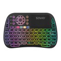 Podświetlana klawiatura bezprzewodowa RGB BT + 2.4 GHz , TV Box, Smart TV, Konsole, PC, KW-04