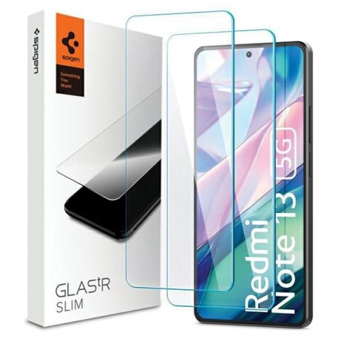 Spigen Glas.TR Slim Xiaomi Redmi Note 13 5G 2szt./2pcs AGL08294 szkło hartowane