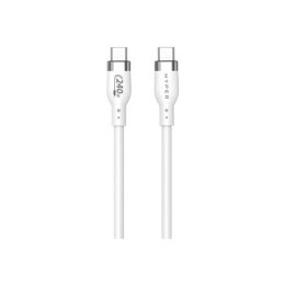 2M USB-C CHARGING CABLE WHIT/E SILICONE 240W