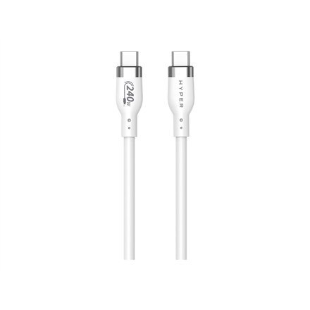 2M USB-C CHARGING CABLE WHIT/E SILICONE 240W