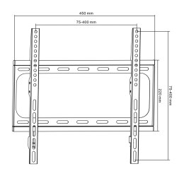 Uchwyt naścienny uniwersalny do LED TV (26-55