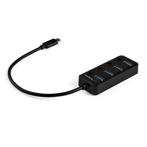 4-PORT USB C HUB WITH ON/OFF/INDIVIDUAL ON/OFF SWITCHES