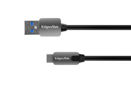 Kabel USB wtyk 3.0V - wtyk typu C 5 Gbps 0,5m Kruger&Matz