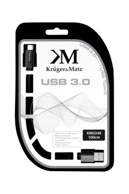 Kabel USB wtyk 3.0V - wtyk typu C 5G 1 m Kruger&Matz