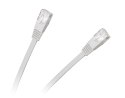 Patchcord płaski UTP 8c wtyk-wtyk 5.0m CCA biały cat.6e