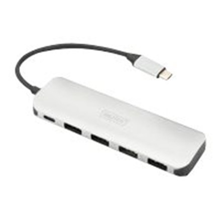 Digitus | Ładowanie | 4-portowy koncentrator USB typu C (USB 3.0) + PD