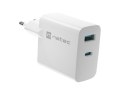 NATEC ŁADOWARKA RIBERA GAN 1X USB-A + 1X USB-C 45W BIAŁA NUC-2142