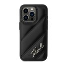 Karl Lagerfeld KLHCP15LPQDSMGK iPhone 15 Pro 6.1" czarny/black hardcase Diagonal Quilted Script