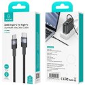 USAMS Kabel pleciony 240W USB-C/USB-C 1.2m SY Sereis tarnish SJ727USB01