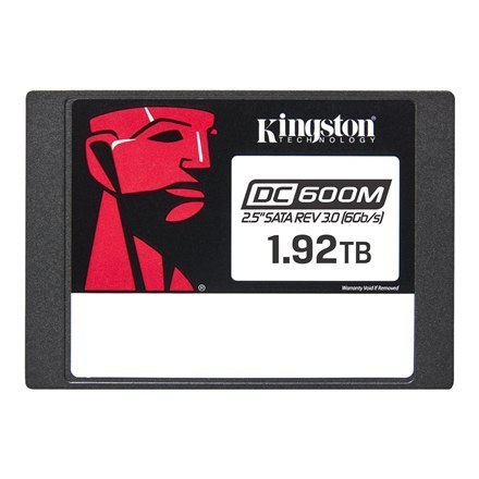 Kingston DC600M | 1920 GB | Format SSD 2,5" | Interfejs SSD SATA Rev. 3.0 | Prędkość odczytu 560 MB/s | Prędkość zapisu 530 MB/s