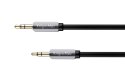 Kabel wtyk prosty - wtyk prosty jack 3.5 stereo 1.0m Kruger&Matz