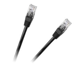 Patchcord kabel UTP 8c wtyk-wtyk 3,0m CCA czarny cat.6e