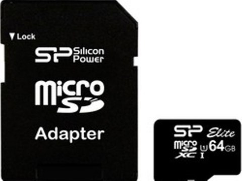 Karta pamięci SILICON POWER 64 GB Adapter SD