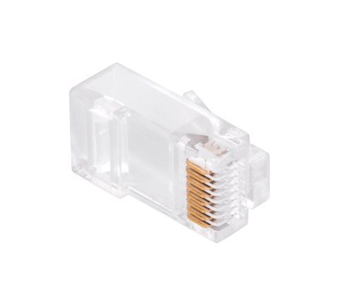 Wtyk telefon. RJ45 8P 8C(drut)przelotowy CAT.6E