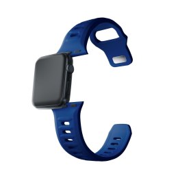 Pasek do Apple Watch - 3mk Silicone Watch Strap for Apple -38/40/41 mm Blue