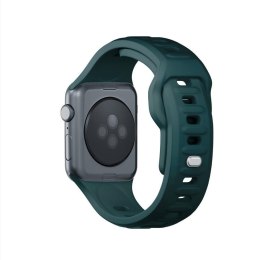 Pasek do Apple Watch - 3mk Silicone Watch Strap for Apple -38/40/41 mm Ciemna Zieleń