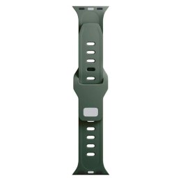 Pasek do Apple Watch - 3mk Silicone Watch Strap for Apple -38/40/41 mm Dark Green