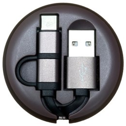 Richmond&Finch kabel zwijany USB-C/Micro USB moro/camo CWTYPE-207