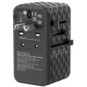 Verbatim Adapter podróżny EU/UK/US GaN 2xUSB-A/2xUSB-C PD 100W UTA-06 czarny/black 32121