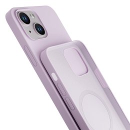 Etui na telefon 3mk do Apple iPhone 14 - silikonowe z MagSafe Jasny Fiolet