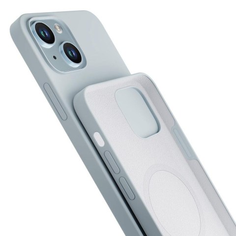 Etui na telefon 3mk do Apple iPhone 14 - silikonowe z MagSafe - Sierra Blue