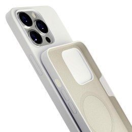 Etui na telefon 3mk do Apple iPhone 15 Pro - silikonowe z MagSafe - Białe