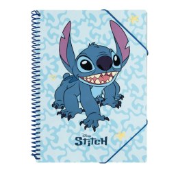 Disney Stitch - Skoroszyt A4 z gumką + 30 przezroczystych koszulek