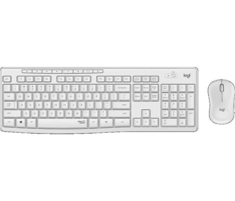 Zestaw bezprzewodowy klawiatura + mysz Logitech MK295 Silent Wireless Combo biały